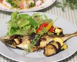 あじの香草焼き　グリル野菜添え作り方6写真