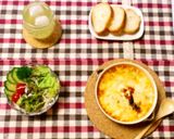 リメイク☆ミネストローネでグラタンスープ作り方4写真