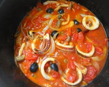 イカのトマト煮、南欧風作り方5写真