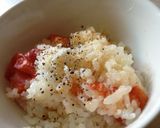 お鍋DEトマトの洋風炊き込みご飯作り方6写真