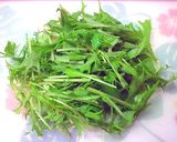レンジで簡単＊水菜の辛子おひたし作り方1写真