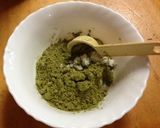 豆腐でヘルシー!抹茶スムージー風ドリンク作り方1写真
