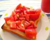 朝食＊ランチに♪ジューシートマトトースト作り方2写真