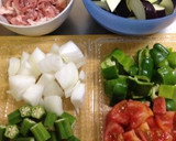 夏野菜と豚肉の簡単彩り蒸し煮☆*ﾟ作り方2写真