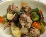 夏野菜と豚肉の簡単彩り蒸し煮☆*ﾟ作り方5写真