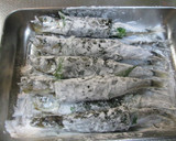 ししゃもの梅しそ海苔巻き焼き作り方6写真