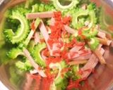 居酒屋味ゴーヤとソーセージかき揚げ天ぷら作り方1写真