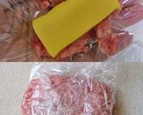 お弁当用！超簡単チーズinミニハンバーグ作り方1写真