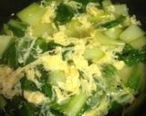 ごま油香る☆ちんげん菜と卵の中華スープ♪作り方5写真