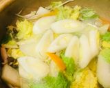 ちりめん＆鍋野菜の雑炊作り方1写真