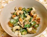 おくらのマヨおかか醤油♪作り方4写真