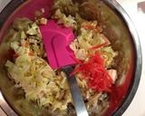 うちの定番。ダイエットにもんじゃ焼き作り方1写真