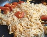 麺つゆで♪トマトと卵のそうめんチャンプル作り方5写真