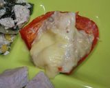 パプリカのツナ&チーズ詰め(カレー味)作り方5写真