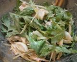 豚肉と玉ねぎと春菊のごま酢だれマリネ作り方3写真