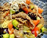 夏に!牛肉でスタミナ冷やし中華作り方10写真
