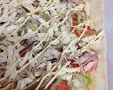 宮城旬野菜銀鮭と夏ごぼうのクイックピザ　作り方5写真