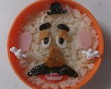丸いお弁当箱でMr.ポテトヘッド♪作り方4写真