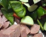 夏野菜のスパム炒め♪作り方2写真