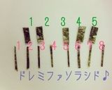 ピアノおにぎり♪キャラ弁♪鍵盤の解説付♪作り方3写真