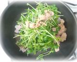 豆苗とツナのゆず胡椒パスタ作り方5写真