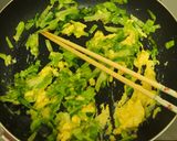 捨てないで！キャベツの外葉で卵炒め作り方4写真