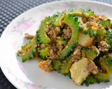 花椒香るひき肉とゴーヤと厚揚げの中華炒め作り方4写真