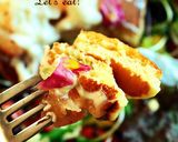 ｻﾗﾀﾞにも合う！ﾊﾟﾝｹｰｷｿｰｽ作り方4写真