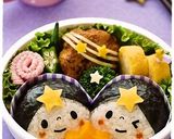 織姫さま＊彦星さまおにぎり♪七夕キャラ弁作り方6写真