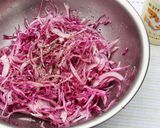 赤い野菜のヘルシーコールスロー作り方2写真