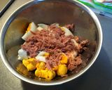 ツナ卵とライスの春巻き作り方1写真