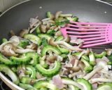 ゴーヤと厚揚げの味噌味チャンプル作り方5写真