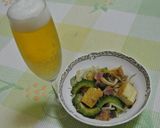 ゴーヤと厚揚げの味噌味チャンプル作り方10写真