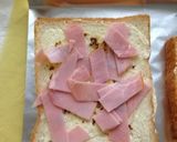 朝食にぴったり♪ハムたまごトースト作り方2写真