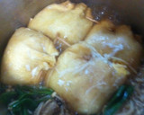 新玉と卵の油揚げ煮☆えのき葱ソース作り方3写真