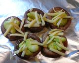 椎茸の空豆カップ❀作り方3写真
