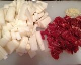 大根と牛肉の韓国風煮込み作り方1写真