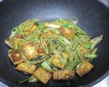 葱入り醤油味焼き豆腐作り方8写真