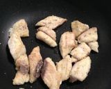 夏野菜と白身魚の炒め物 バルサミコ風味作り方4写真