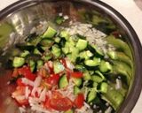 ツナと角切り野菜の冷製パスタ作り方1写真