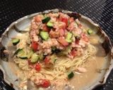 ツナと角切り野菜の冷製パスタ作り方4写真