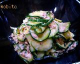 生で食べられるよ！ズッキーニでツナサラダ作り方3写真