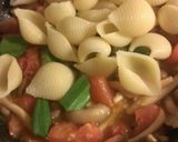ウインナーとキノコのトマトパスタ作り方4写真