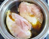 夏☆お酢でやわらか！鶏むね肉のさっぱり煮作り方3写真