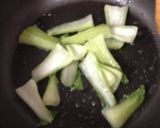 青梗菜とハムのとろとろミルク煮作り方2写真