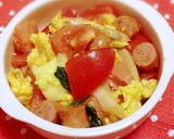 かんたん3分でたまごとトマトの炒め物作り方1写真