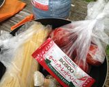 山ご飯！フライパンひとつ3分速攻パスタ参作り方3写真