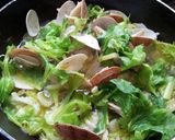 セロリとあさりのワイン蒸し作り方6写真