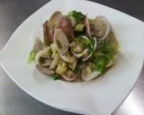 セロリとあさりのワイン蒸し作り方7写真