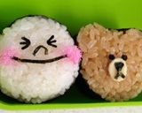 ♡LINEムーン＆ブラウン弁当♡作り方3写真